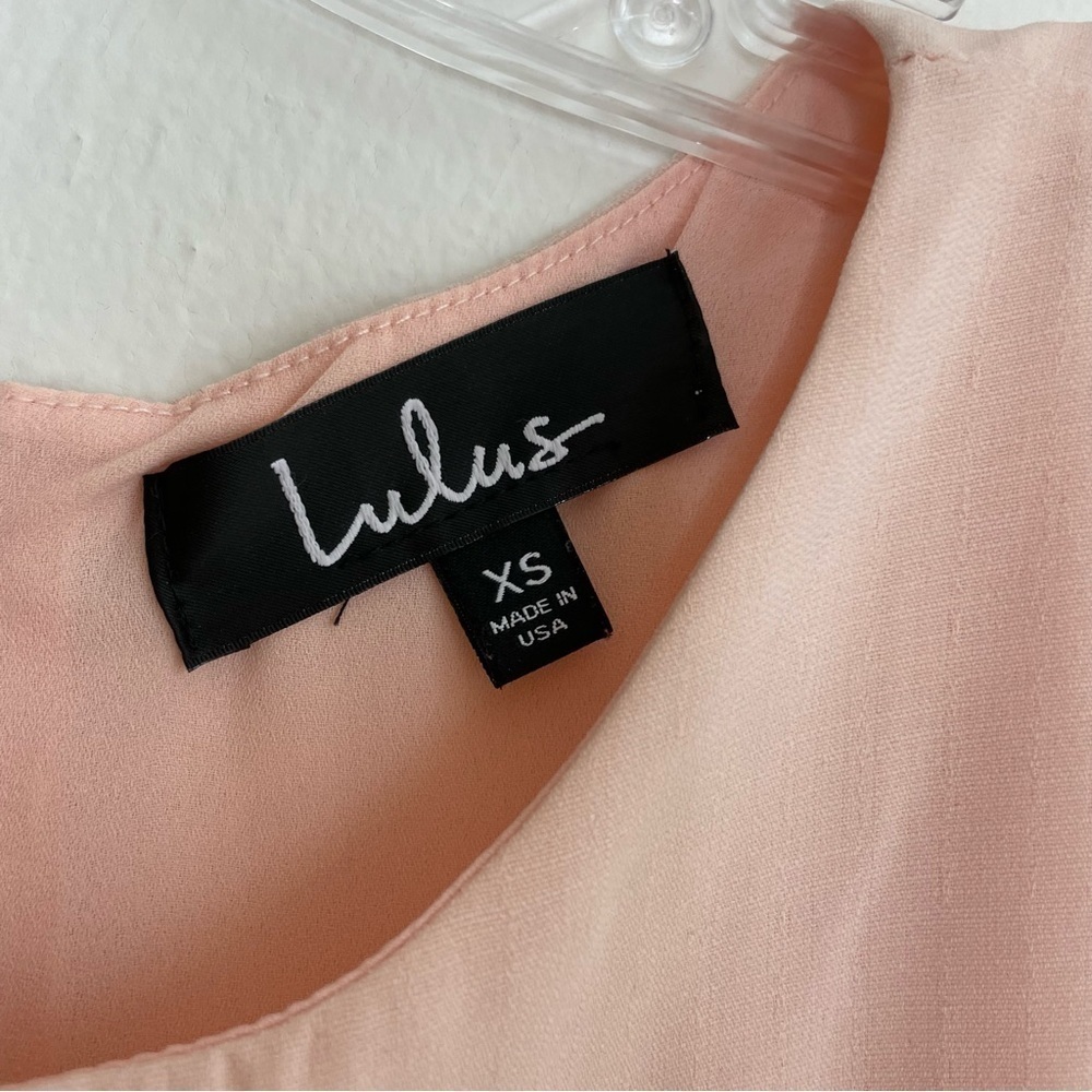 Lulu’s blush pink shift dress xs - Picture 12 of 15